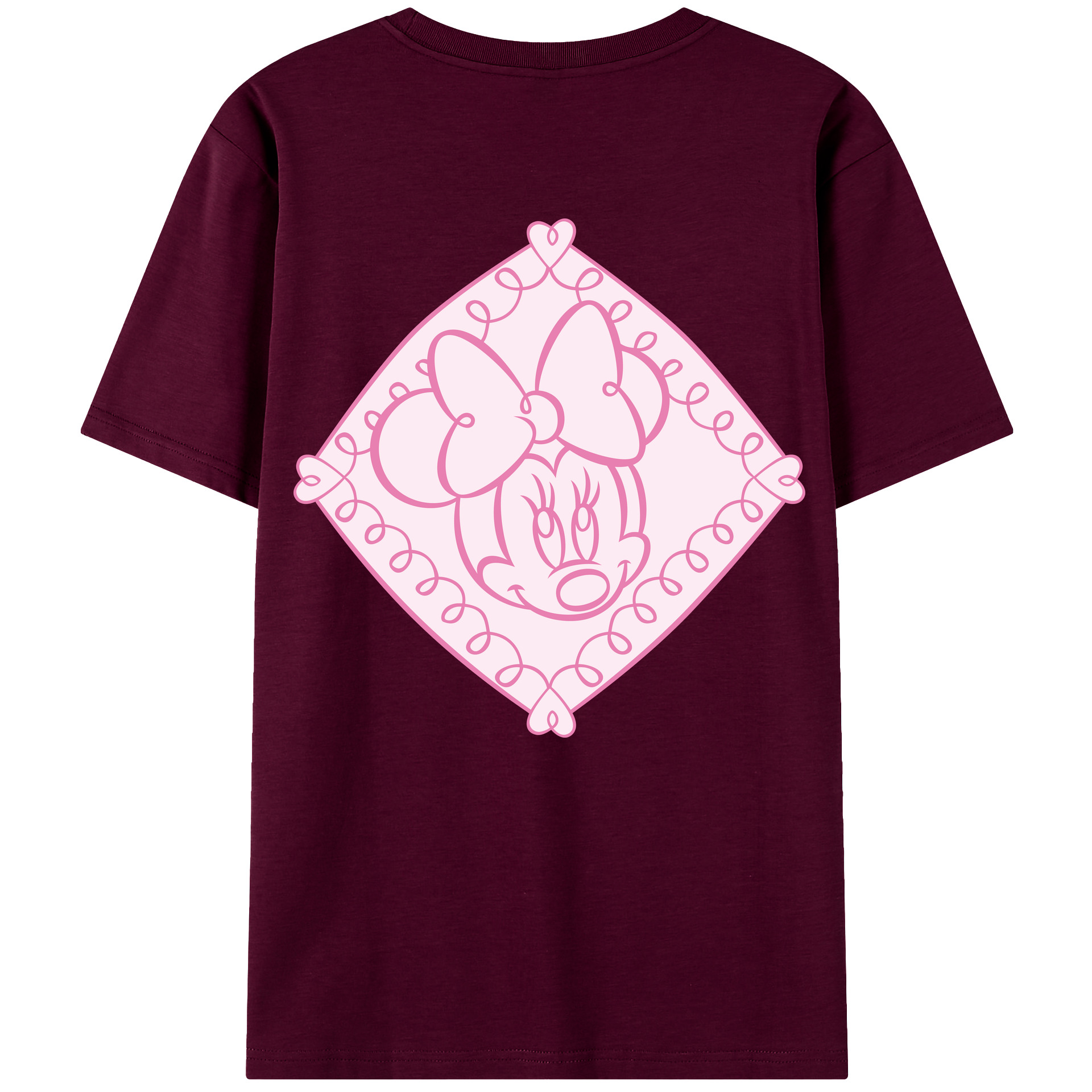 （画像用） ミッキーマウス Mickey Mouse レディース半袖Tシャツ(バックプリント)